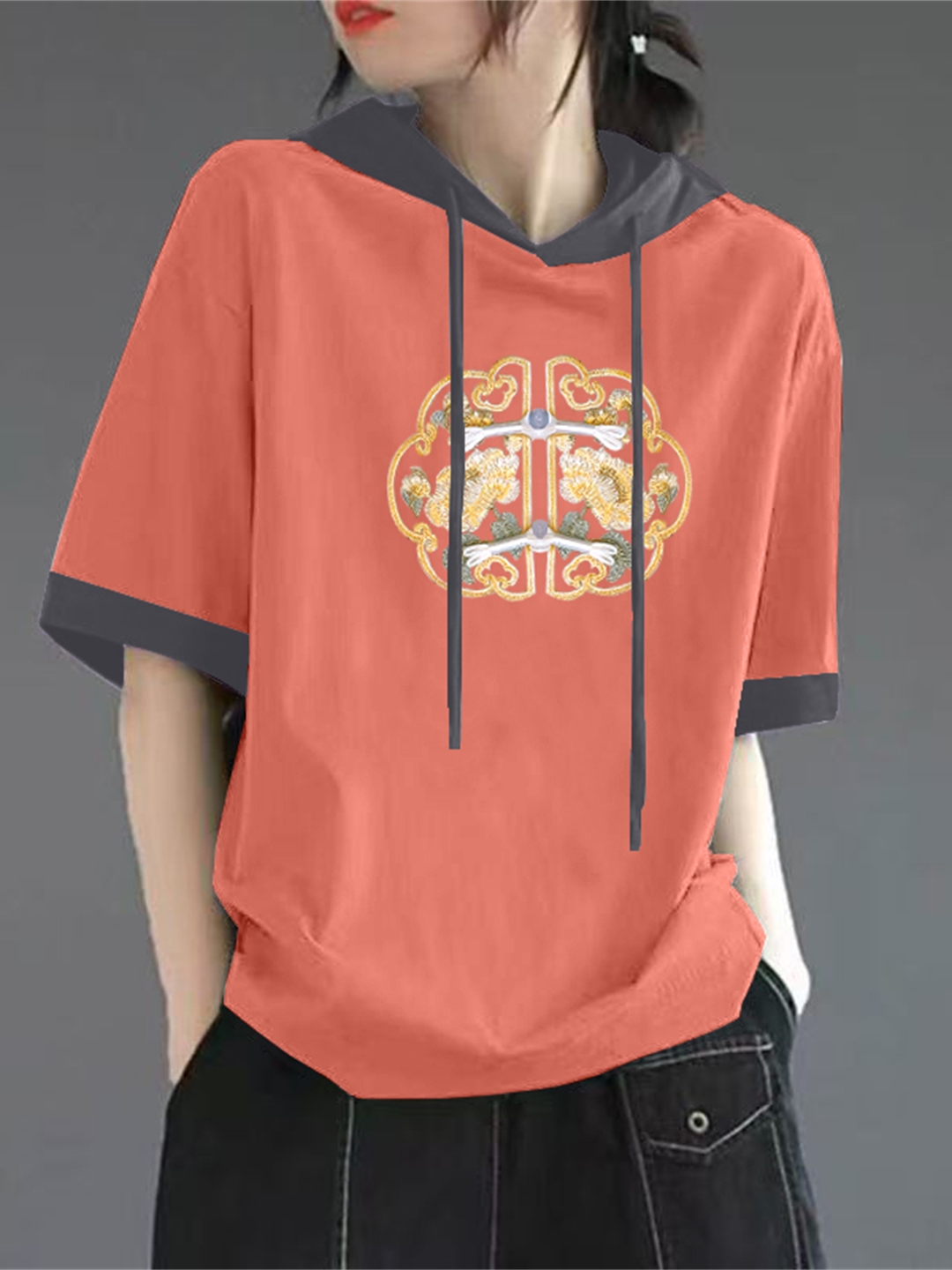 Red Pure Cotton Short Sleeve T – Streetwear Brand Hats Bewertung und Preis