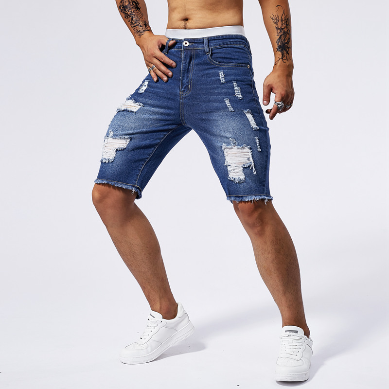 2025 Summer New Men's Ripped D – Streetwear Brand Fashion Bewertung und Preis