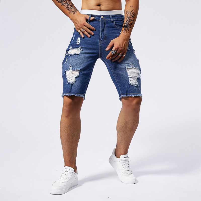 2025 Summer New Men's Ripped D – Streetwear Brand Fashion Bewertung und Preis