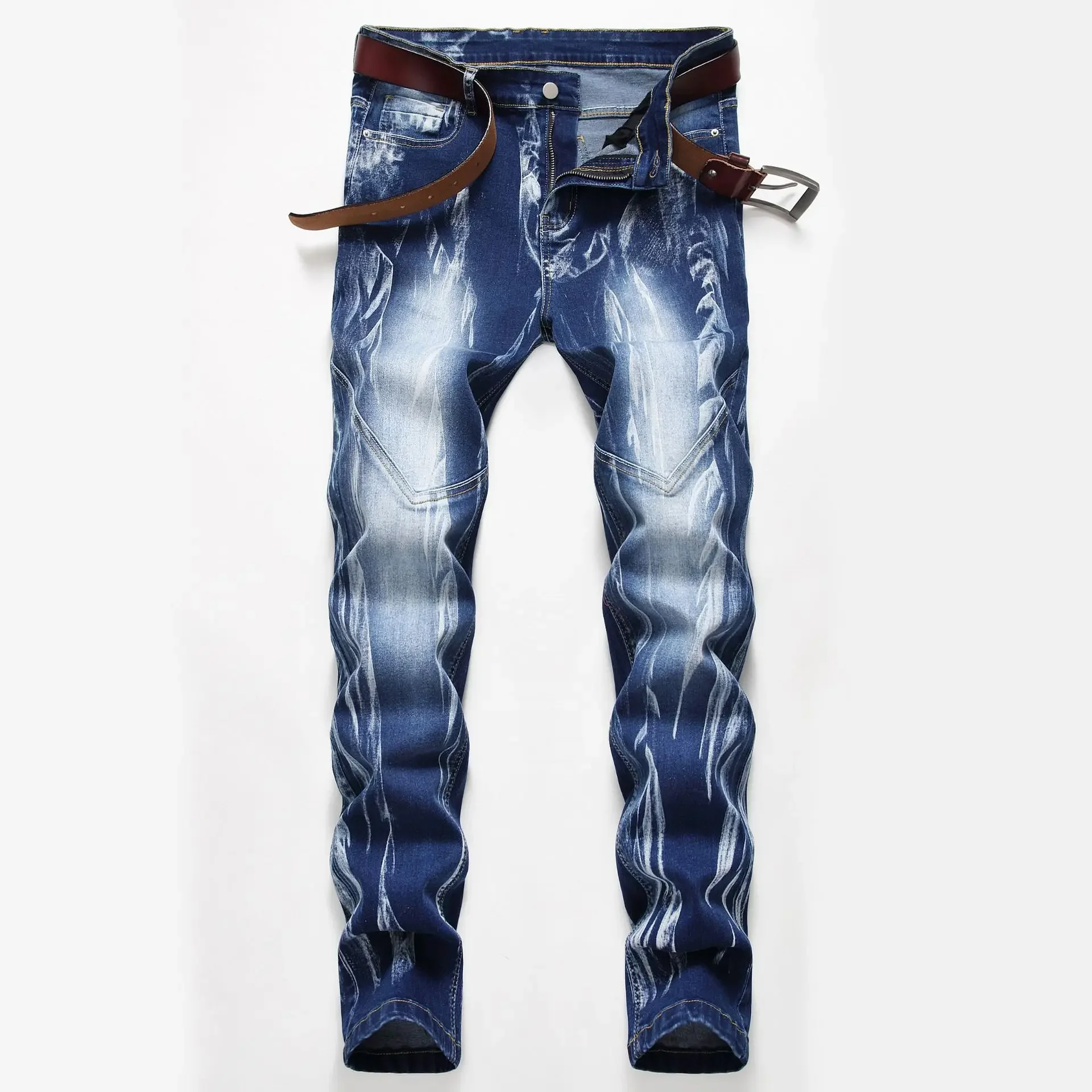 Fashion Print Men's Elasticity – Streetwear Brand Popular Bewertung und Preis