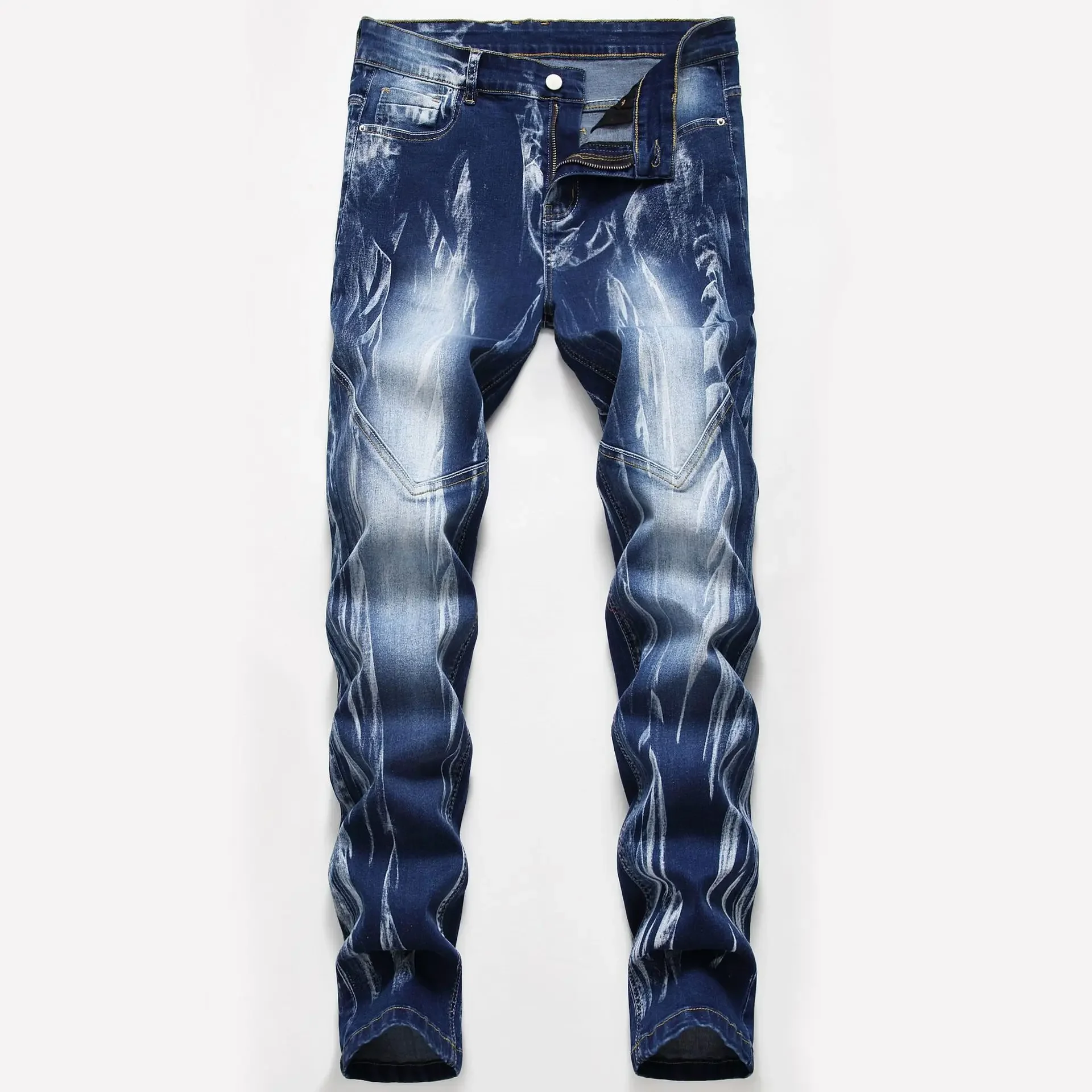 Fashion Print Men's Elasticity – Streetwear Brand Popular Bewertung und Preis