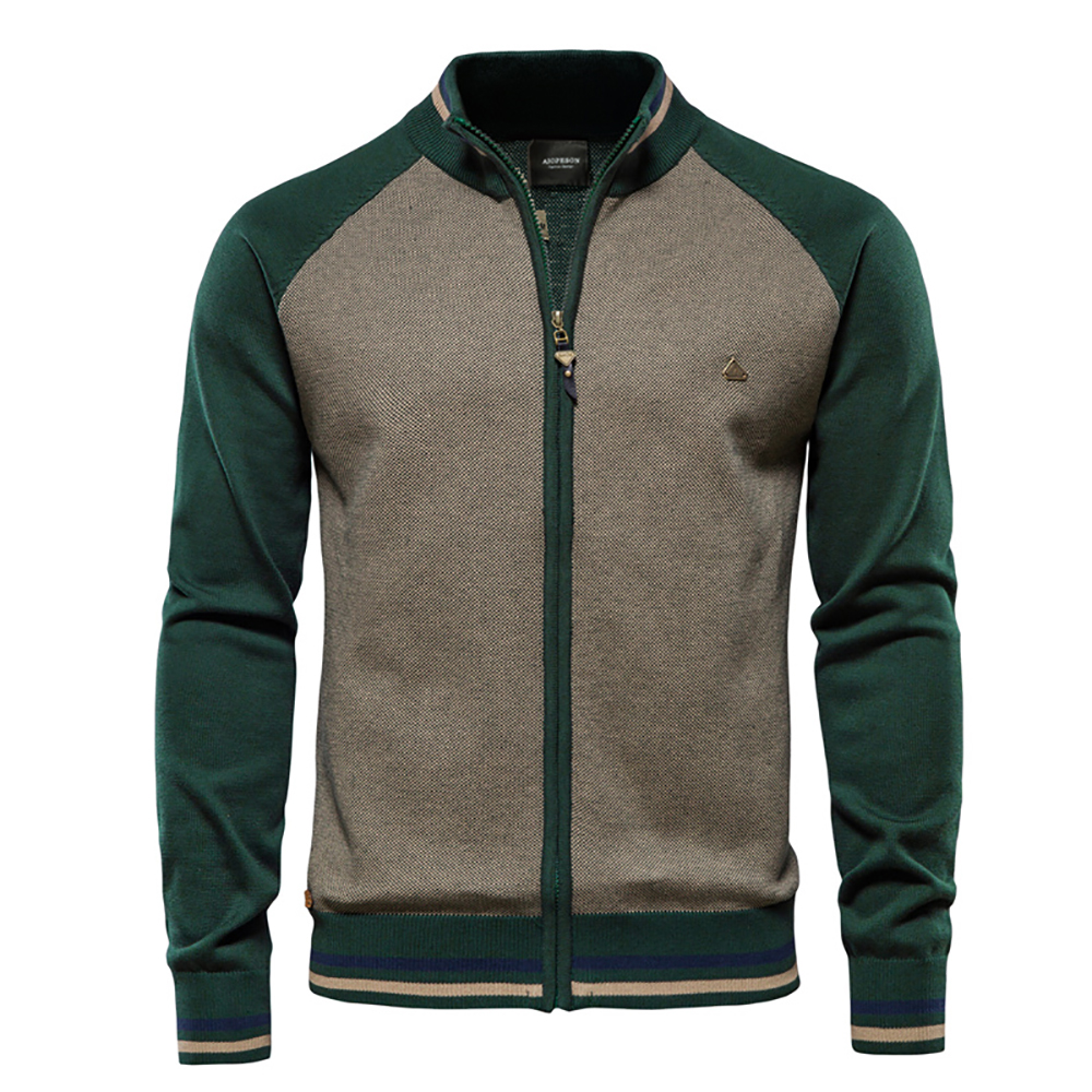 AIOPESON Spliced Cardigan Men  – Streetwear Brand Fashion Bewertung und Preis