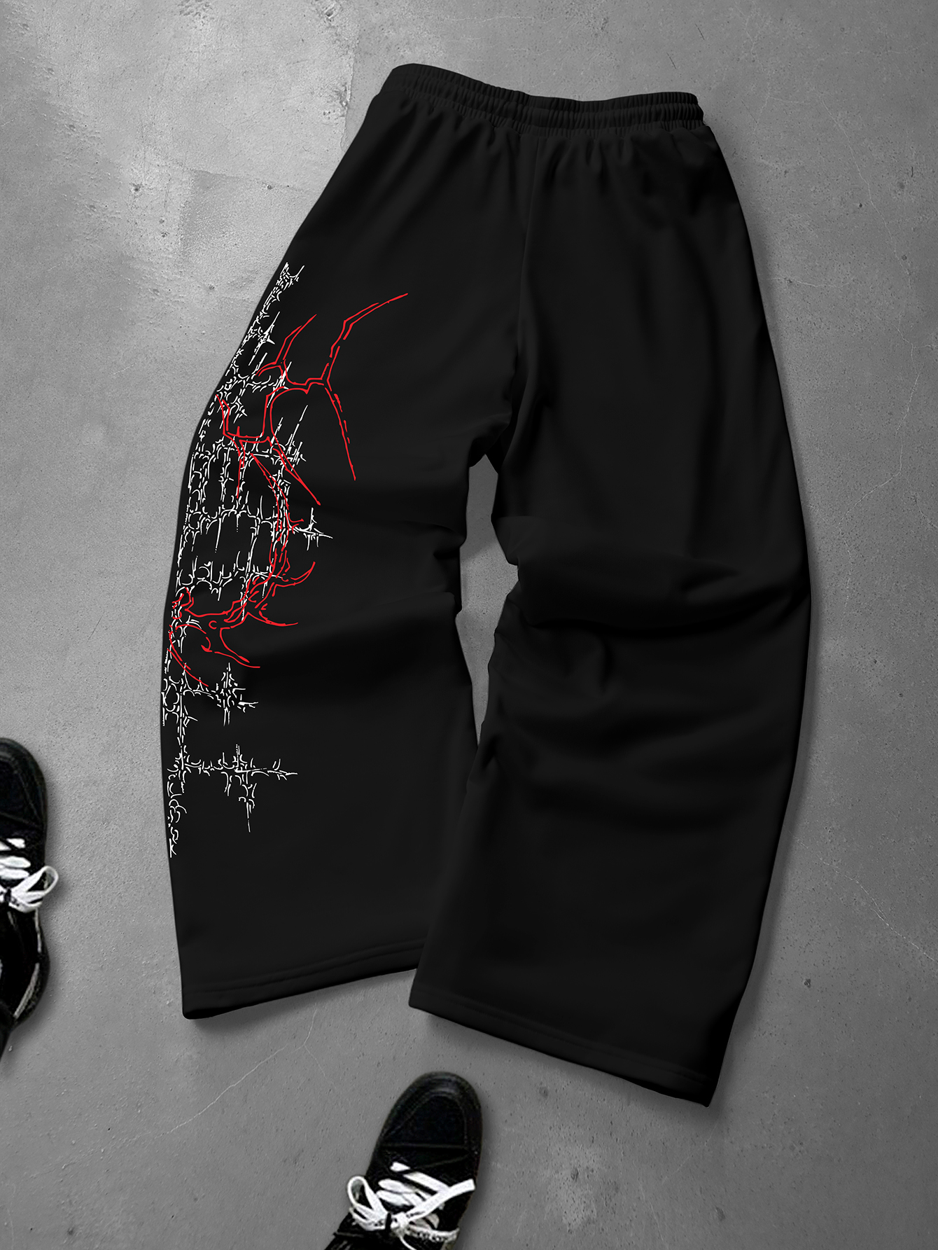 Men's Oversized Gothic Streetw – Streetwear Brand Fonts Bewertung und Preis